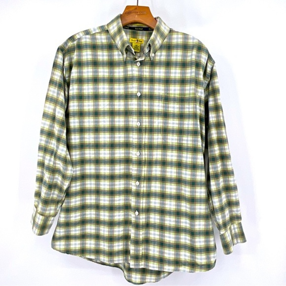 Duck‎ Head Green Flannel Size Large D29